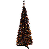 Pre-Lit Pop Up Artificial Jack O' Lantern Halloween Tree - 4' - Orange Lights